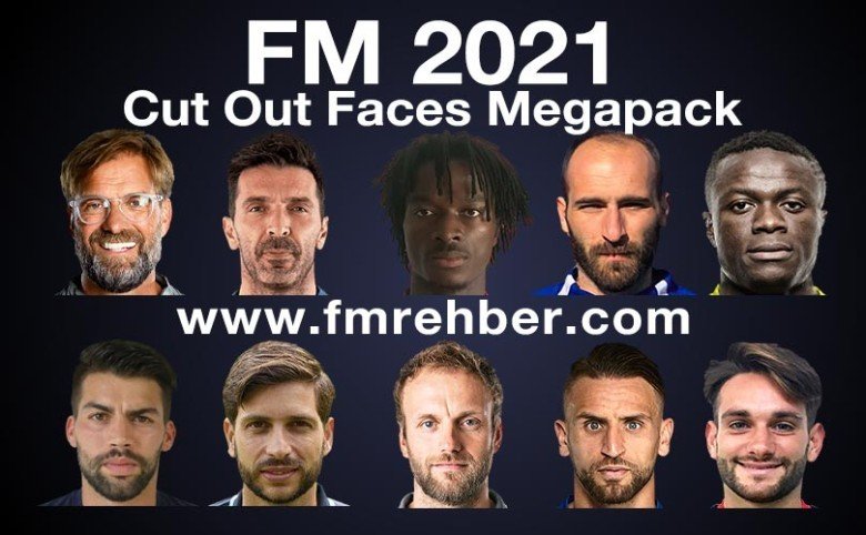 FM 2021 Cut Out Faces Megapack Yüz Paketi