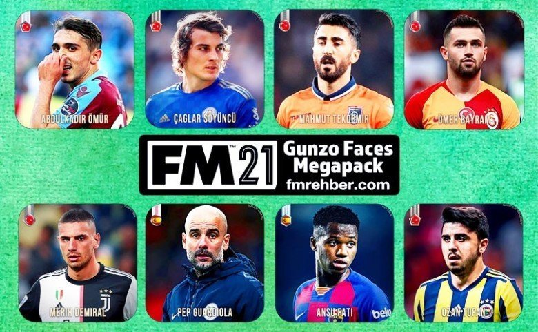 FM 21 Gunzo Faces Yüz Paketi