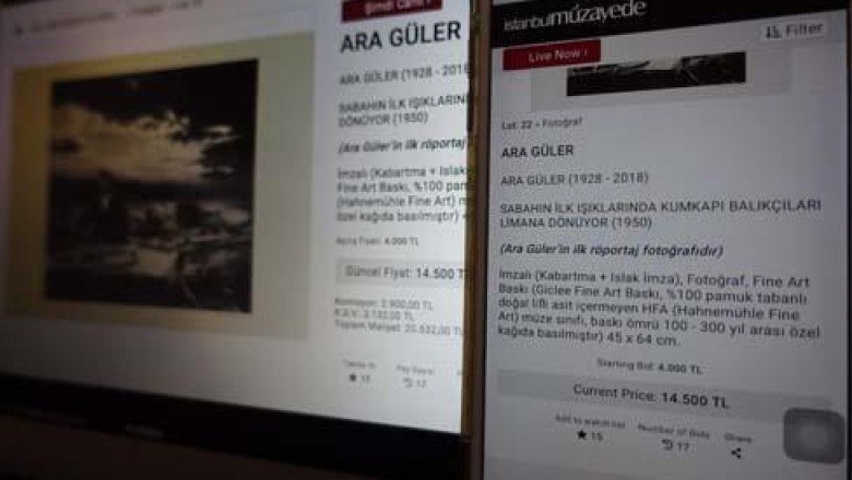 Ara Güler'in ilk röportaj fotoğrafı 20 bin 532 liraya alıcı buldu