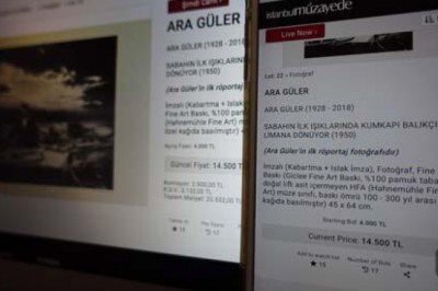 Ara Güler'in ilk röportaj fotoğrafı 20 bin 532 liraya alıcı buldu