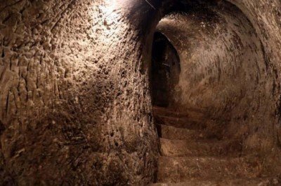 Tarihi Gaziantep Kalesi'nin altındaki tarihi tüneller turizme kazandırılıyor