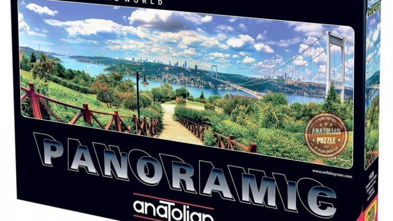 1028 Anatolian Otağtepe'den Boğaz 1000 parça Panaromic Puzzle