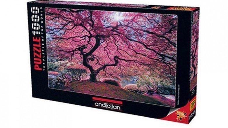 1037 Anatolian Pembe Ağaç - Pink Tree 1000 parça Puzzle