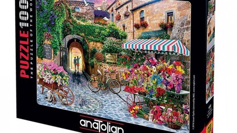 1066 Anatolian Çiçek Pazarı 1000 Parça Puzzle