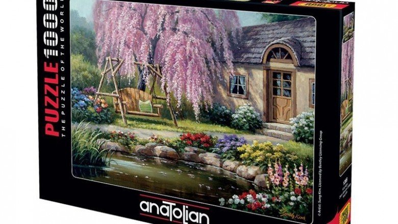 1089 Anatolian Kiraz Ağacı - Cherry Blossom Cottage 1000 Parça Puzzle