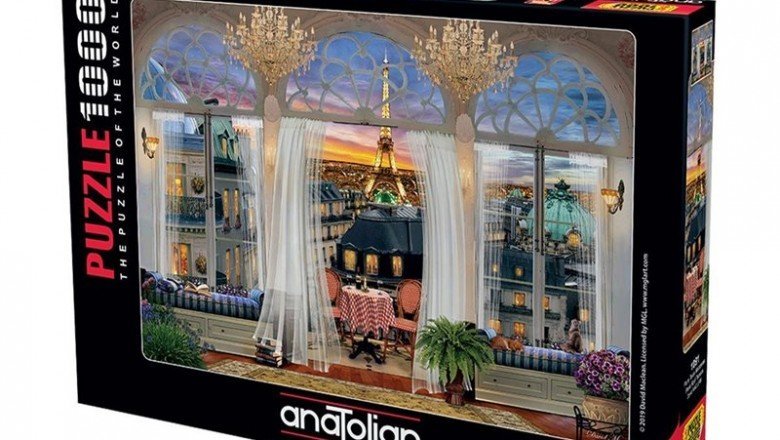 1091 Anatolian Paris Teras Manzarası 1000 parça Puzzle