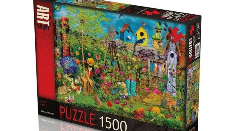 22009 KS Summer Garden - Aimee Stewart 1500 parça Art Gallery Puzzle