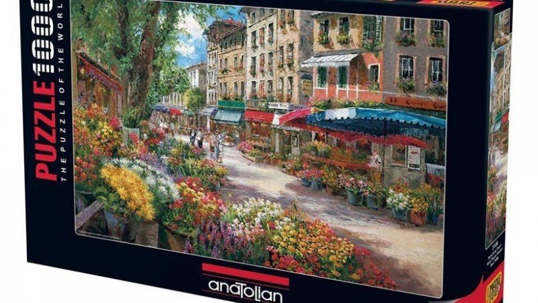 3106 Anatolian Paris Çiçek Pazarı 1000 Parça Puzzle