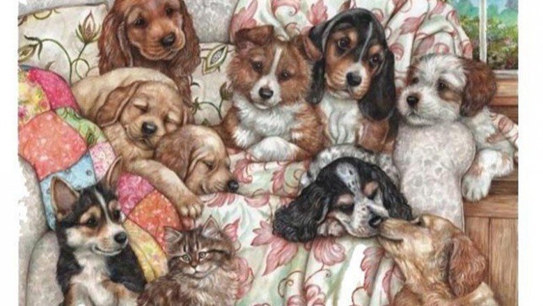 3162 Anatolian Yavru Köpekler 1000 Parça Puzzle