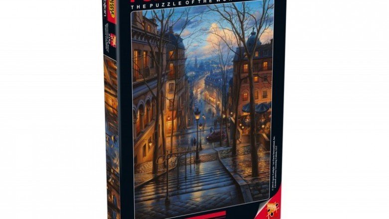 3192 Anatolian Montmartre'de Bahar 1000 Parça Puzzle