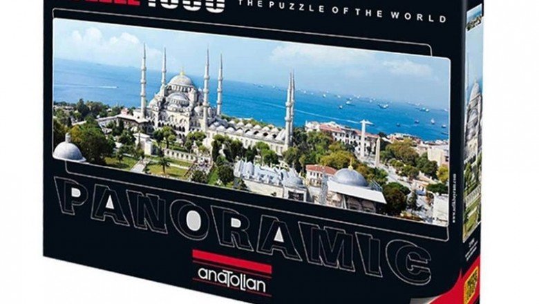 3194 Anatolian Sultanahmet Cami 1000 Parça Panoramic Puzzle