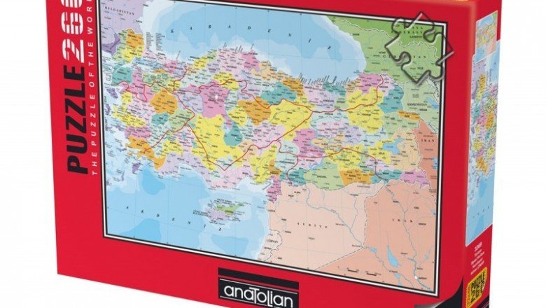 3269 Anatolian Türkiye Siyasi Haritası / 260 Parça Puzzle