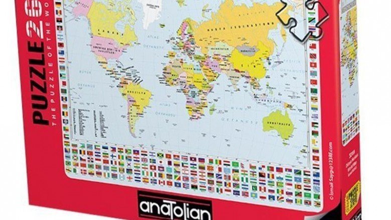 3319 Anatolian Dünya Haritası / 260 Parça Puzzle