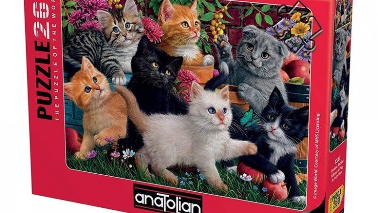 3327 Anatolian Oyuncu Kediler / 260 Parça Puzzle