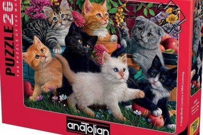 3327 Anatolian Oyuncu Kediler / 260 Parça Puzzle