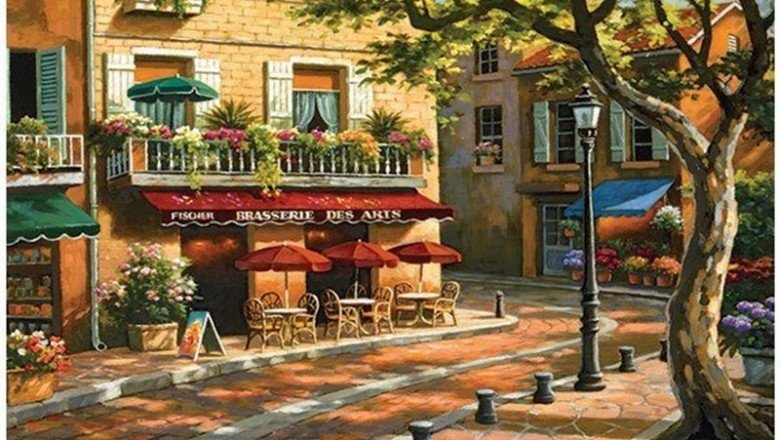 3564 Anatolian Sanat Kahvesi / 500 Parça Puzzle