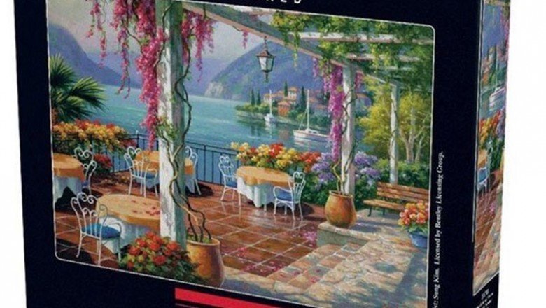 3578 Anatolian Mor Salkımlı Teras / 500 Parça Puzzle