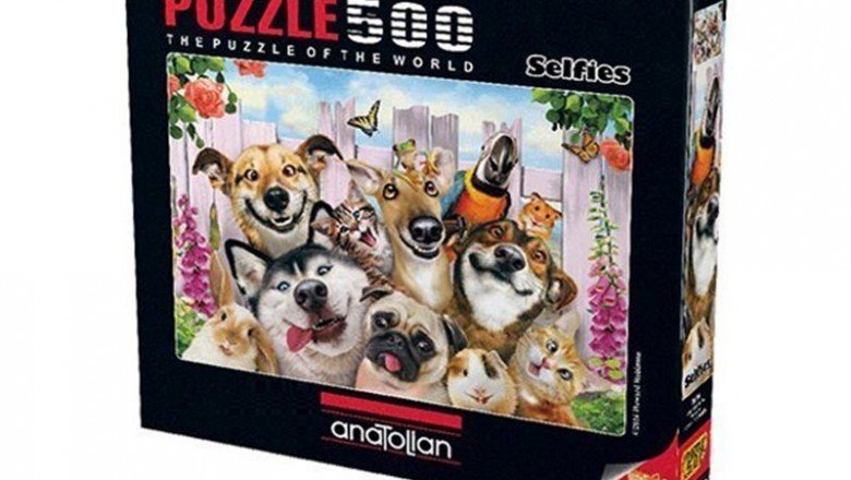 3584 Anatolian Dostlarla Selfie / 500 Parça Puzzle