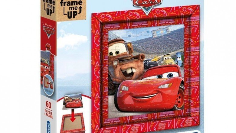 38802 Clementoni Cars Frame Me Up - Çerçeveli 60 parça Puzzle / +6 YAŞ