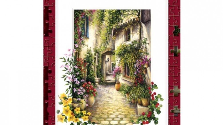 4189 Art Puzzle Çiçekli Ara Sokak 500 Parça Puzzle