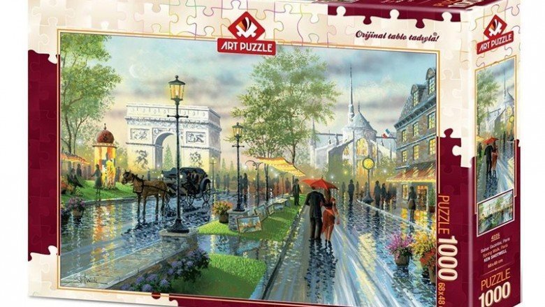 4225 Art Puzzle Bahar Gezintisi, Paris 1000 Parça Puzzle