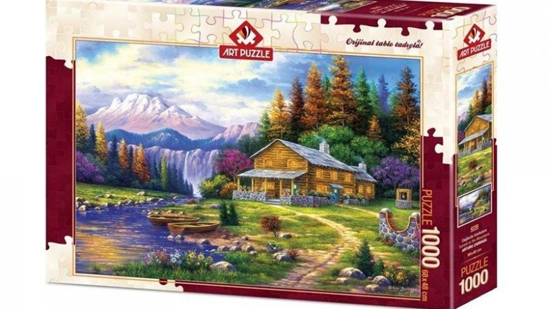 4230 Art Puzzle Dağlarda Günbatımı 1000 Parça Puzzle