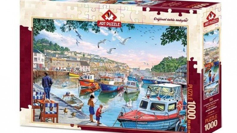 4231 Art Puzzle Limandaki Küçük Balıkçılar 1000 Parça Puzzle