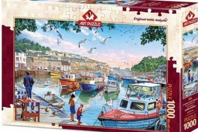 4231 Art Puzzle Limandaki Küçük Balıkçılar 1000 Parça Puzzle