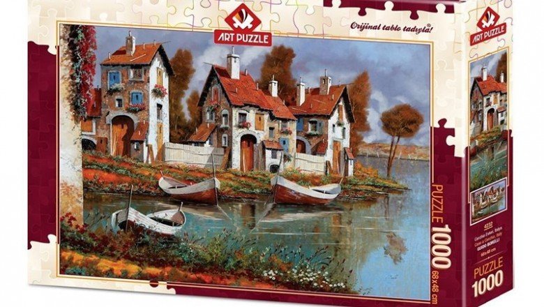 4232 Art Puzzle Cerchio Evleri, İtalya 1000 Parça Puzzle