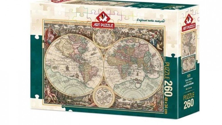 4276 Art Puzzle Dünya Haritası 260 Parça Puzzle