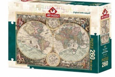 4276 Art Puzzle Dünya Haritası 260 Parça Puzzle