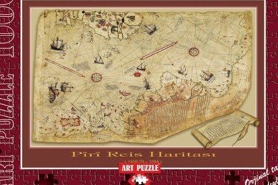 4308 Art Puzzle Piri Reis Haritası 1000 Parça Puzzle