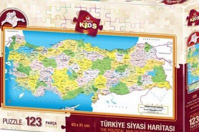 4346 Art Puzzle Türkiye Haritası 123 Parçalı Yapboz