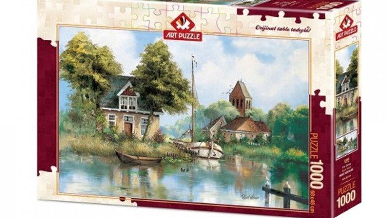 4386 Art Puzzle Eve Dönüş 1000 Parça Puzzle
