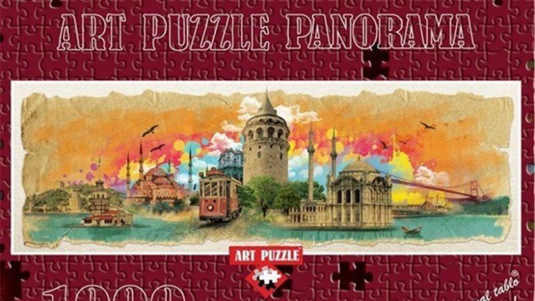 4477 Art Puzzle İstanbul Kolajı 1000 Parça Panorama Puzzle