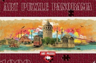 4477 Art Puzzle İstanbul Kolajı 1000 Parça Panorama Puzzle