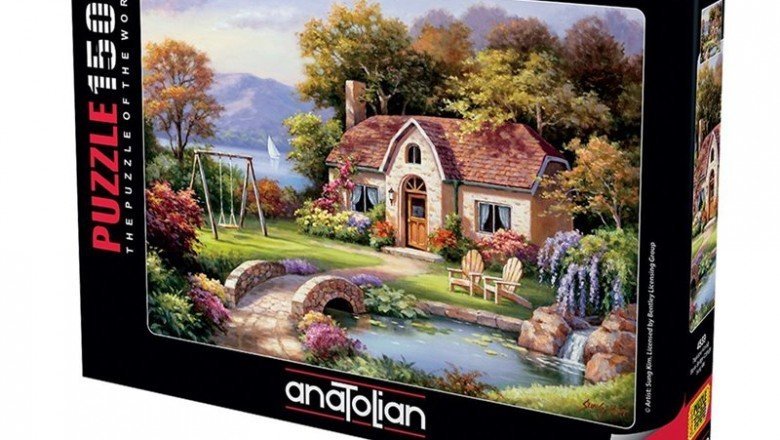 4529 Anatolian Kuğular ve Kır Evi 1500 parça Puzzle