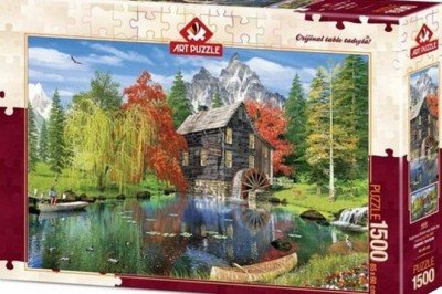 4550 Art Puzzle Değirmen Kenarında Balık Avı 1500 parça Puzzle / +15 yaş