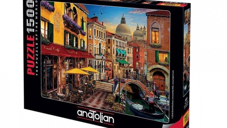 4553 Anatolian Kanal Cafe Venedik 1500 parça Puzzle