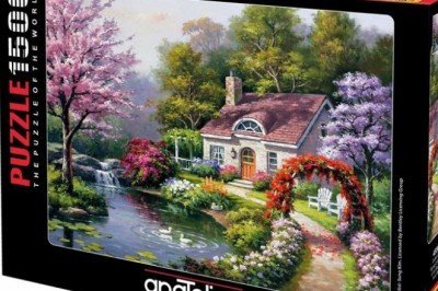4556 Anatolian Çiçekli Ev 1500 parça Puzzle