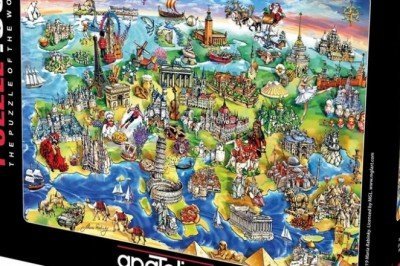 4557 Anatolian Avrupa Haritası 1500 parça Puzzle