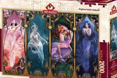 4573 Art Puzzle Dört Cevher 2000 parça Puzzle / +15 yaş
