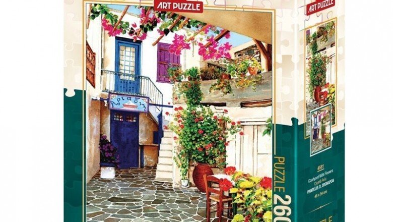 4581 Art Puzzle Çiçekli Avlu / 260 Parça Puzzle