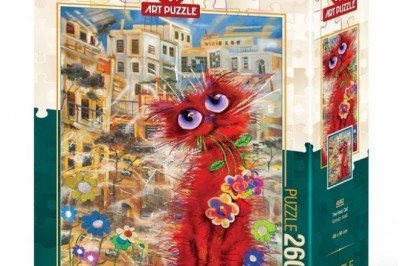 4582 Art Puzzle Kırmızı Kedi 260 Parça Puzzle