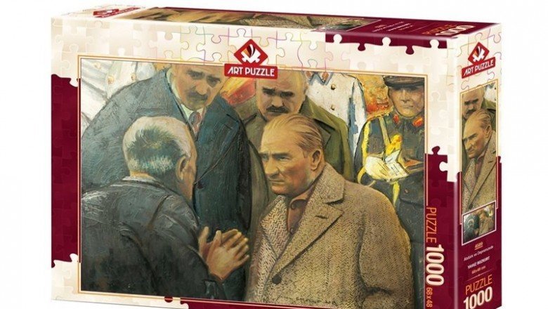 4589 Art Puzzle Atatürk ve Depremzede 1000 Parça Puzzle