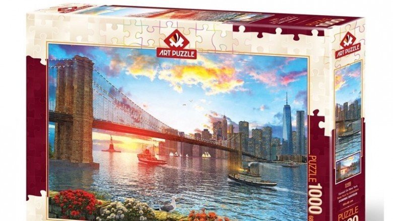 5185 Art Puzzle New York'ta Günbatımı 1000 Parça Puzzle