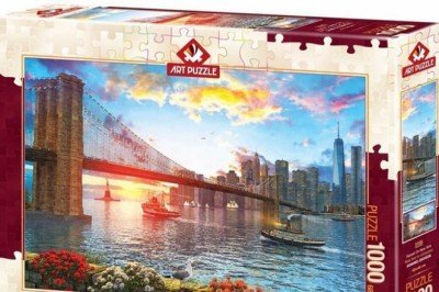 5185 Art Puzzle New York'ta Günbatımı 1000 Parça Puzzle
