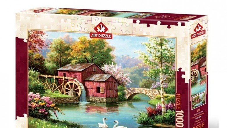 5188 Art Puzzle Kırmızı Eski Değirmen 1000 Parça Puzzle