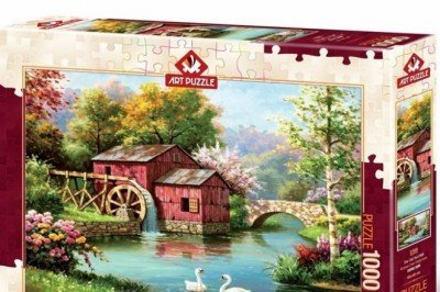 5188 Art Puzzle Kırmızı Eski Değirmen 1000 Parça Puzzle