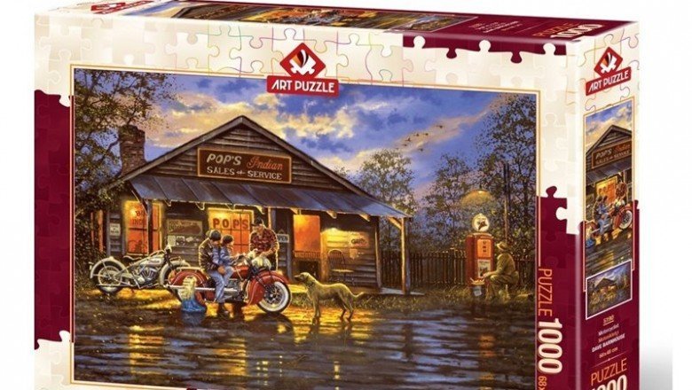 5190 Art Puzzle Motosikletçi 1000 Parça Puzzle